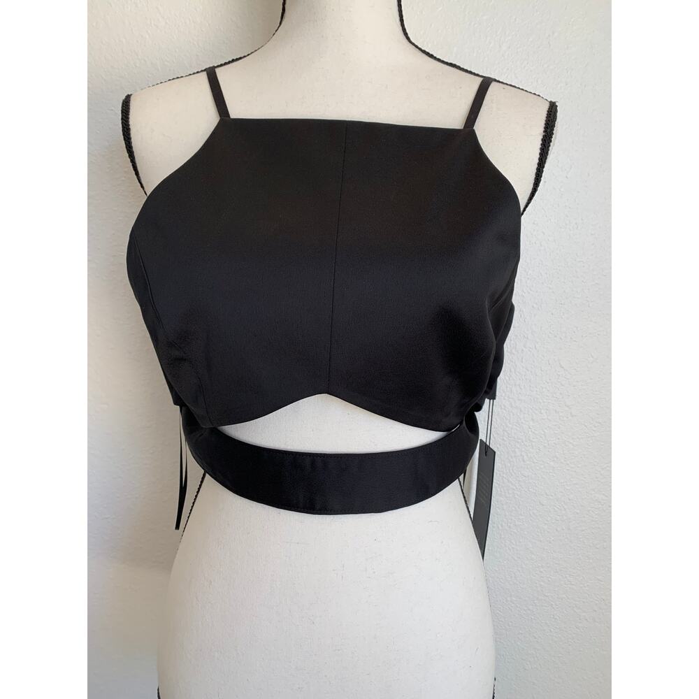 NWT AQ/AQ Skylar Crop Top in Black
